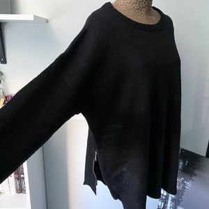 Brave Soul Sweater With Zipper Detail